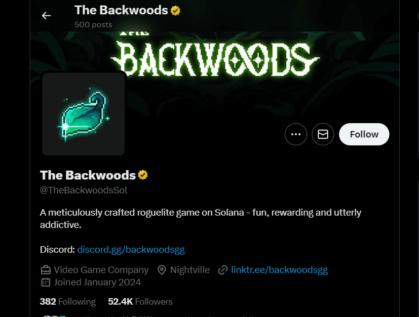 免费可玩的 SOL 链像素风肉鸽割草链游 The Backwoods 新手教程