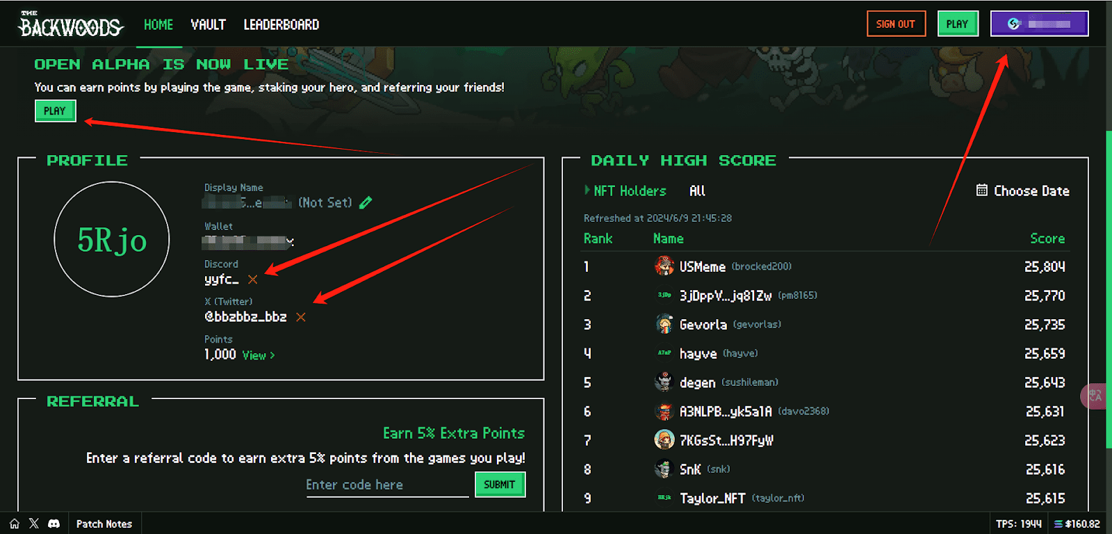 免费可玩的 SOL 链像素风肉鸽割草链游 The Backwoods 新手教程