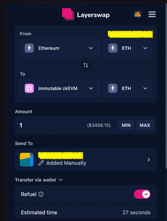 Spacenation Immutable zkEVMmint前准备工作